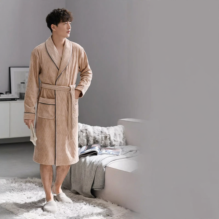 Warmer Herren-Pyjama aus Flanell für den Winter