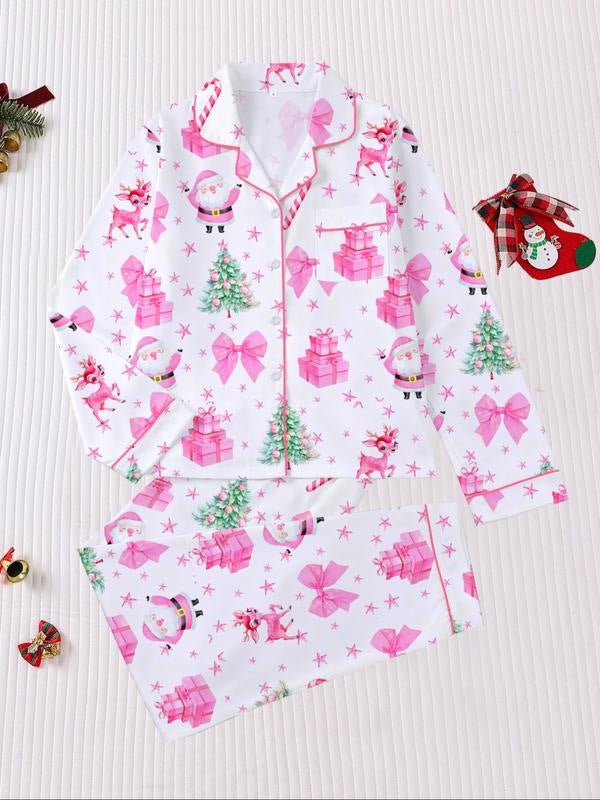 Christmas pajamas set made of flannel S 81333