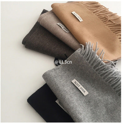 Wool scarf and shoulder wrap, 70x200 cm