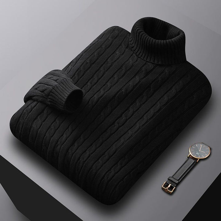 Men's knit sweater, cotton, lined