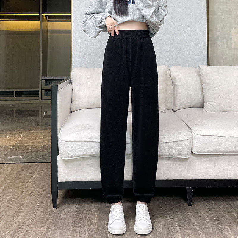 Ladies Cord Cargo Pants, casual fit