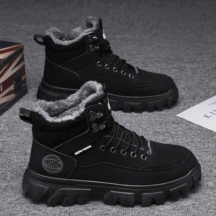 Men's Martin boots, lined, waterproof