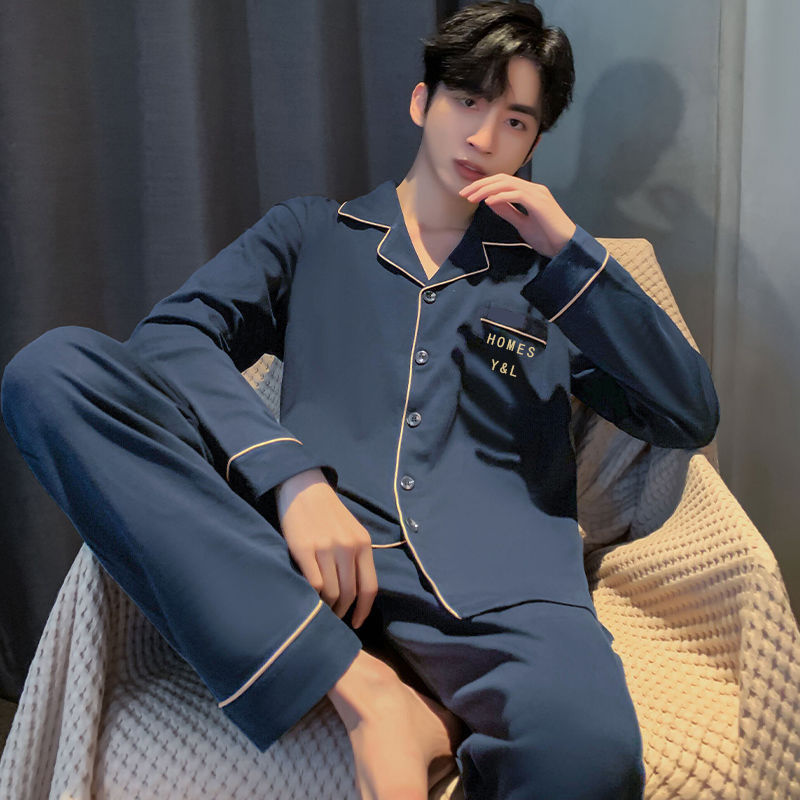 Men's pajamas made of 100% cotton, plus sizes