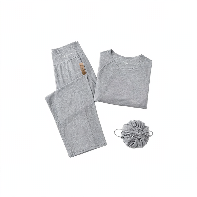 Men's Pajama Set, breathable, Round neck