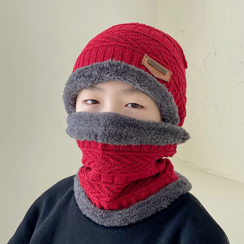 Men's Knit Beanie and Scarf Set, Lined, Warm