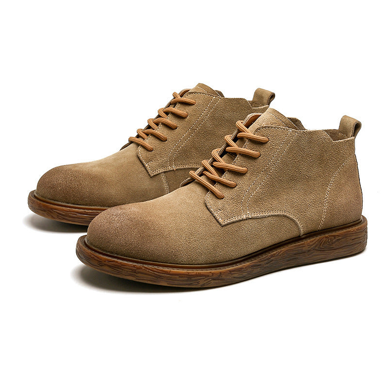 Men's Desert Boots, Suede, Retro Style, 7192