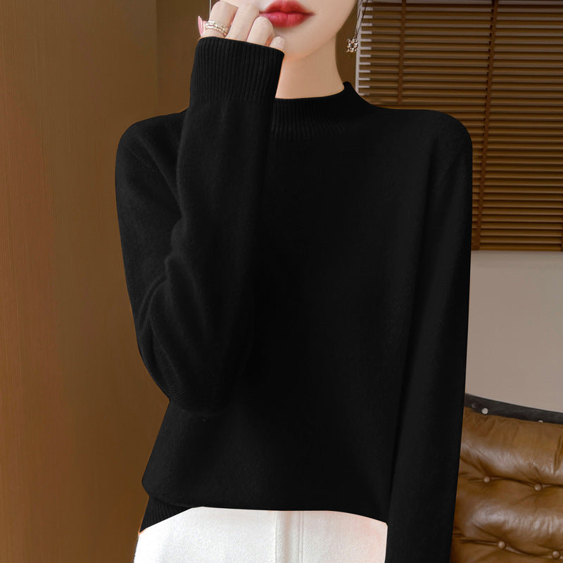 Women's wool sweater, seamless, 100% wool