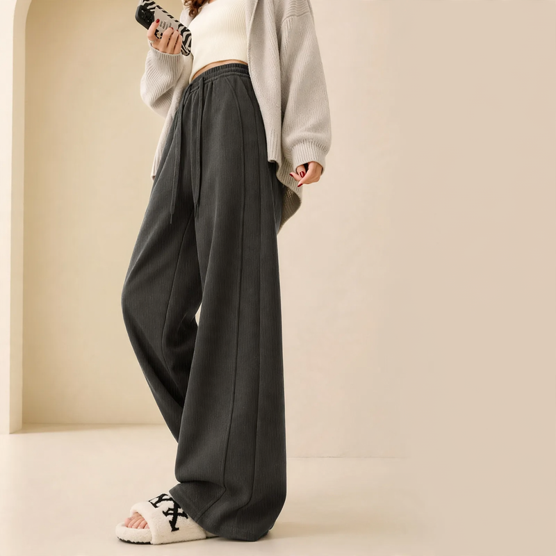 Kord-Wide pants with high waist for women
