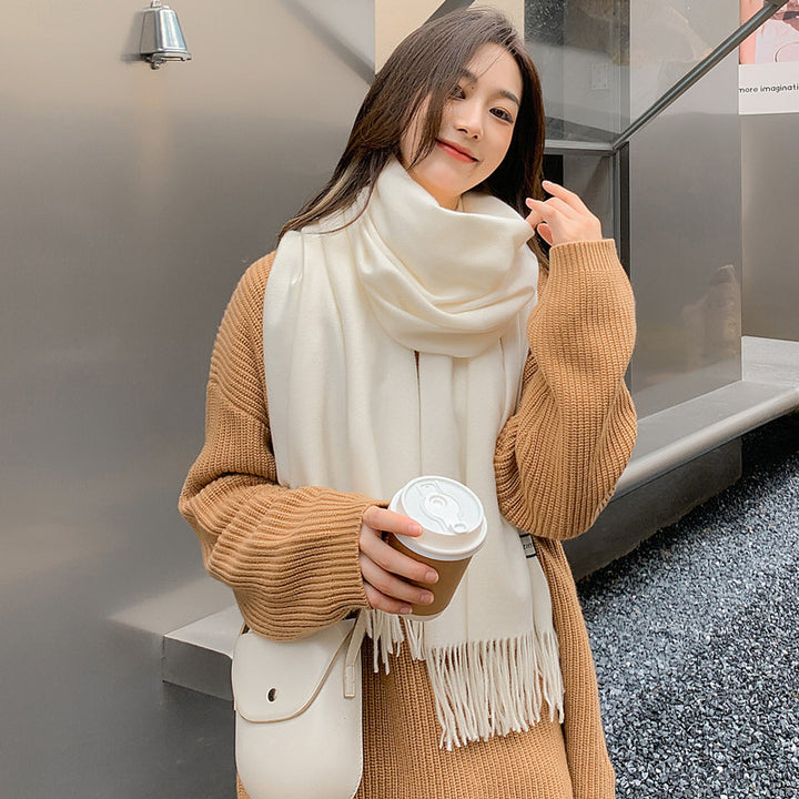 Solid color scarf, 200x70 cm, versatile