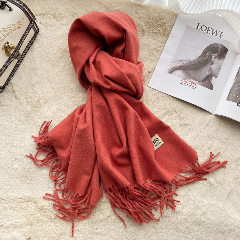 Long scarf made of cashmere imitation, 65x200 cm