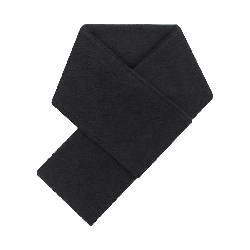 Warm fleece scarf for winter