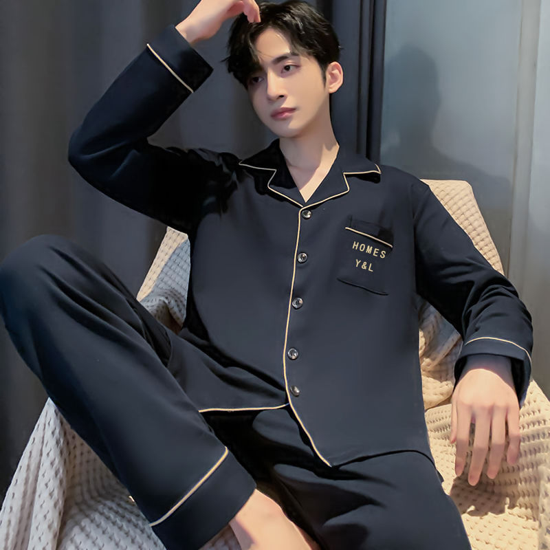 Men's pajamas made of 100% cotton, plus sizes