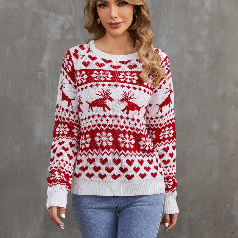 Christmas sweater with various motifs