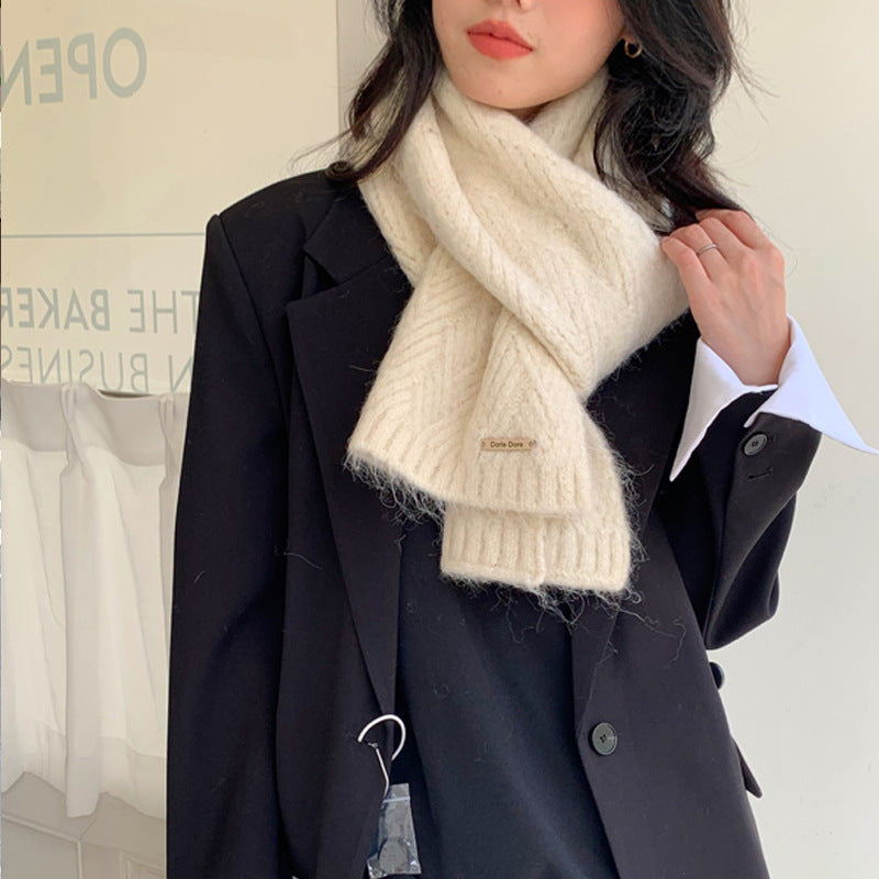 Thicker alpaca wool blend scarf