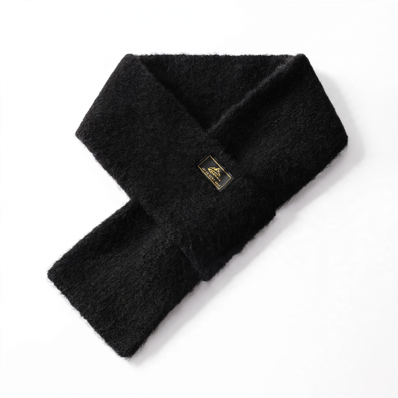 Warmer knit loop scarf for outdoor activities