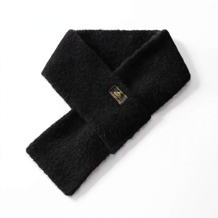 Warmer knit loop scarf for outdoor activities