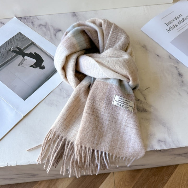Classic wool scarf, 100% wool, 180 cm