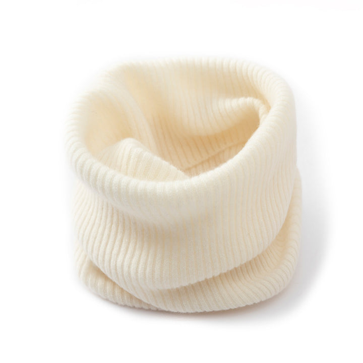 Merino wool tubular scarf, knitted