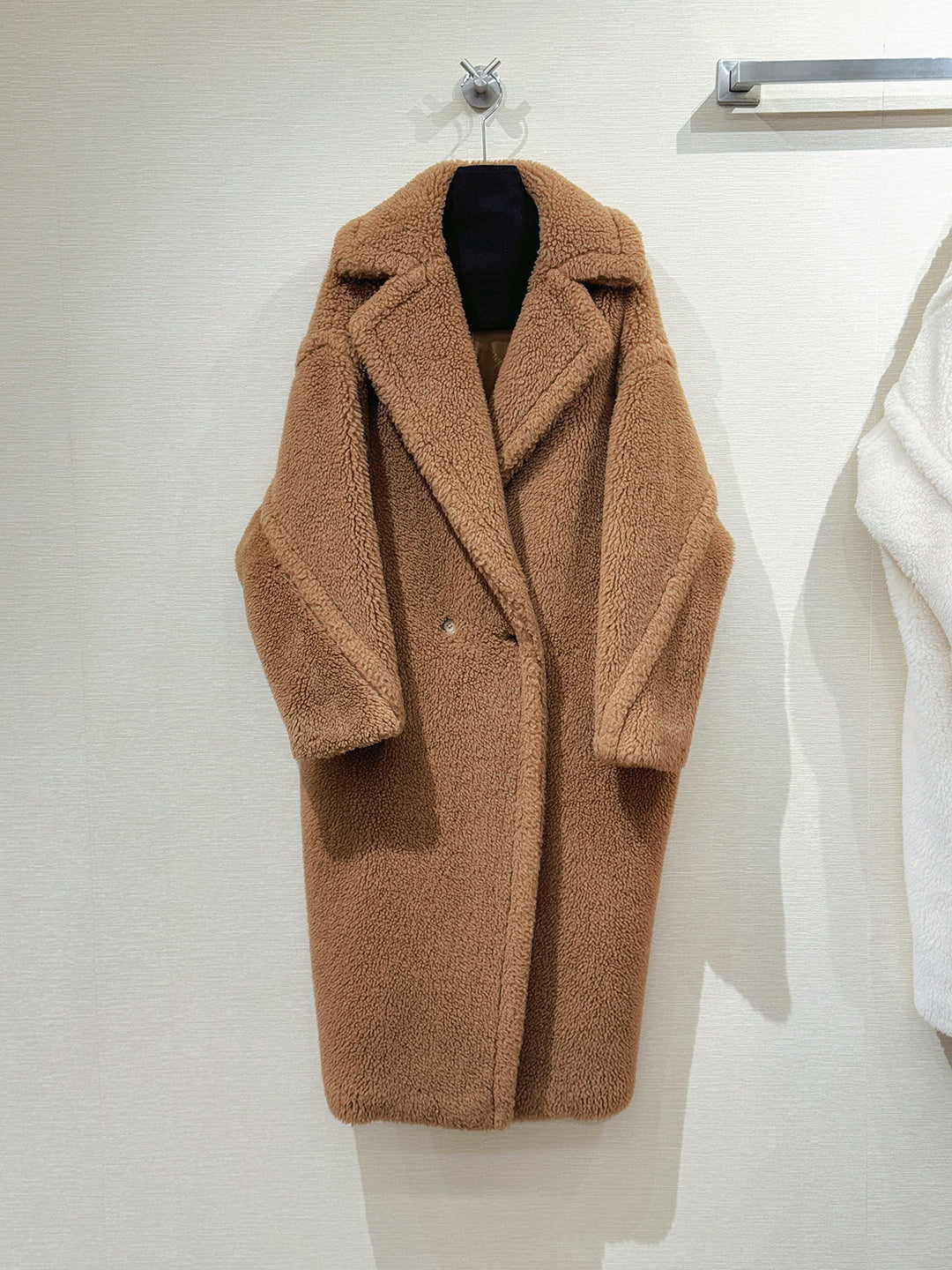 Women's Winter Coat, Teddy Look, Long