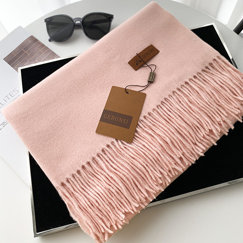 Women's Scarf, solid color, 190x70cm
