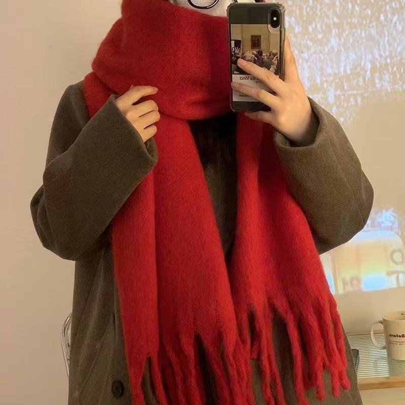 Cashmere knit scarf, 180x45 cm