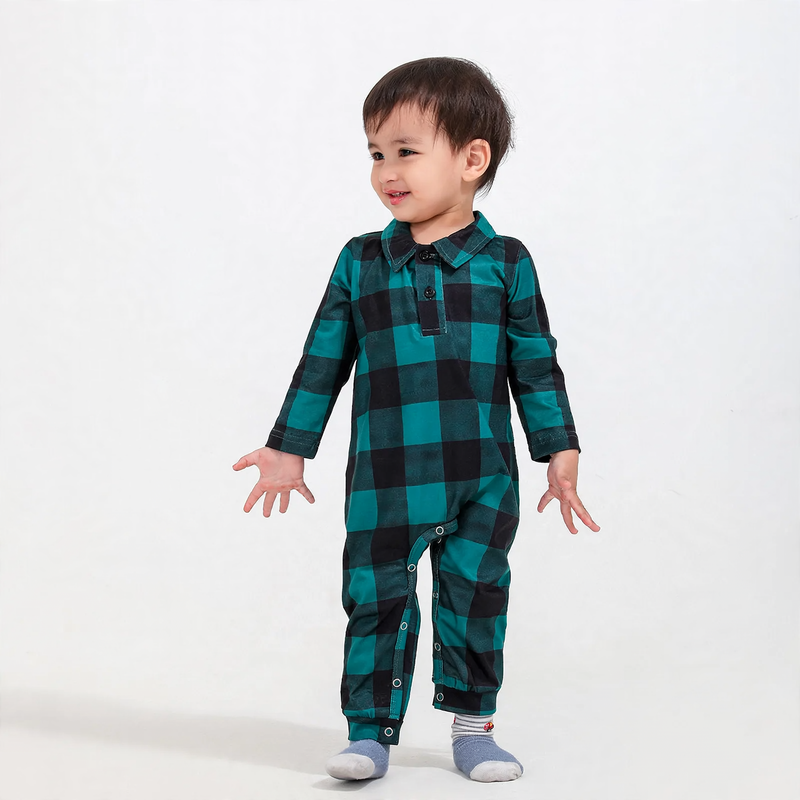 Christmas Family Pajama Set with Print Designs
