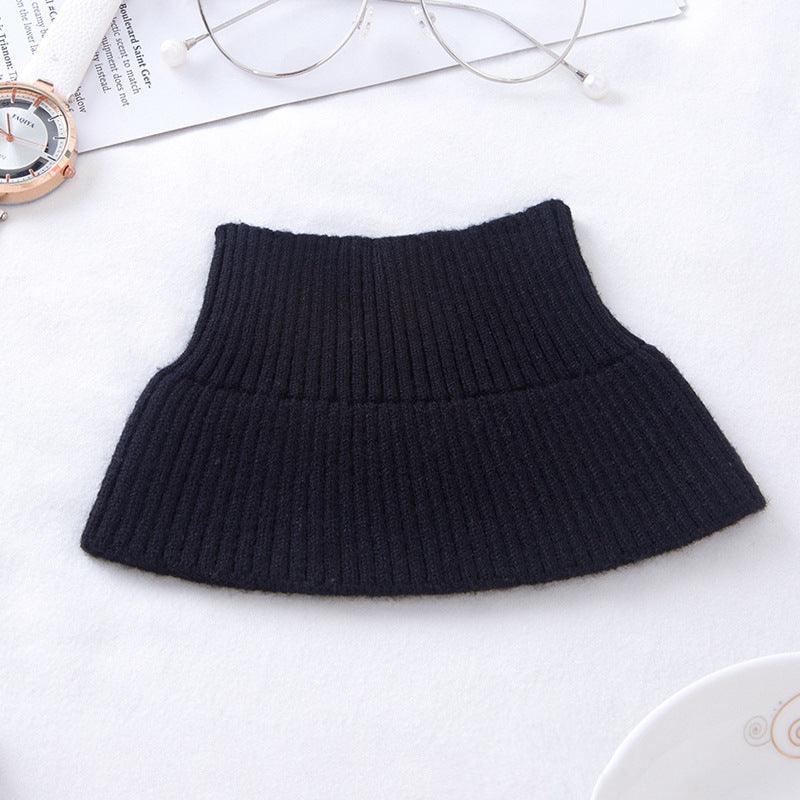 Warming neck warmer with high collar