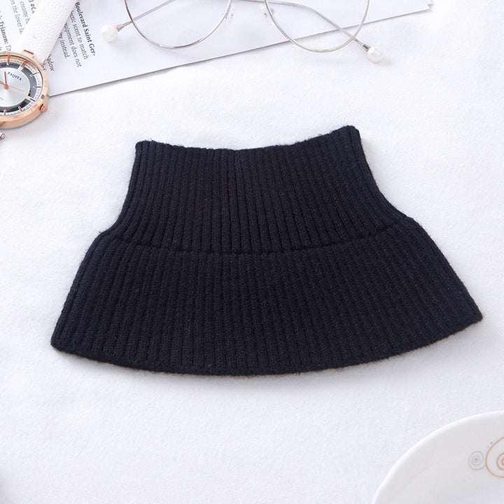 Warming neck warmer with high collar