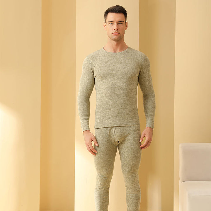 Thermal underwear set made of wool and silk