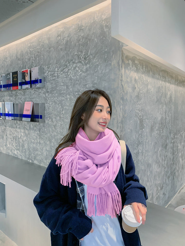 Winter scarf in cashmere look, 200x70 cm