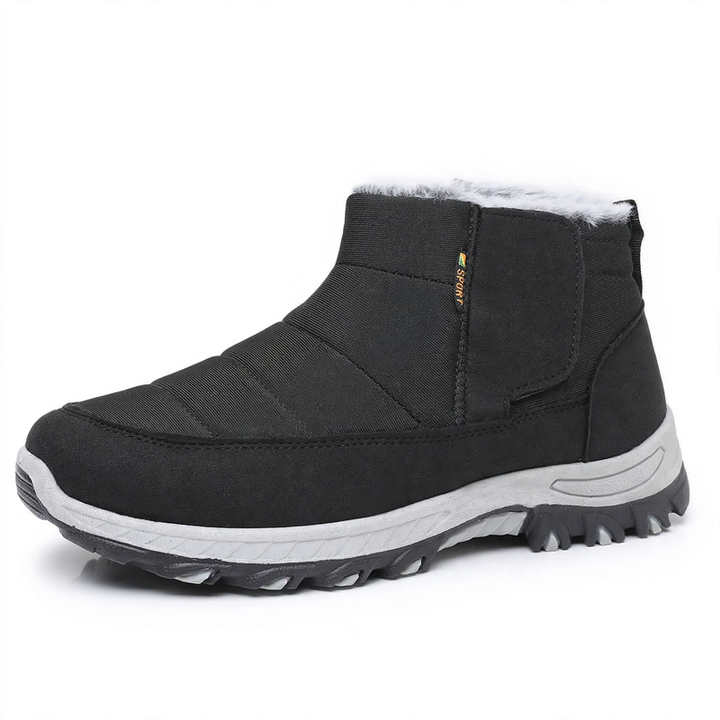 Men's winter boots with Velcro closure
