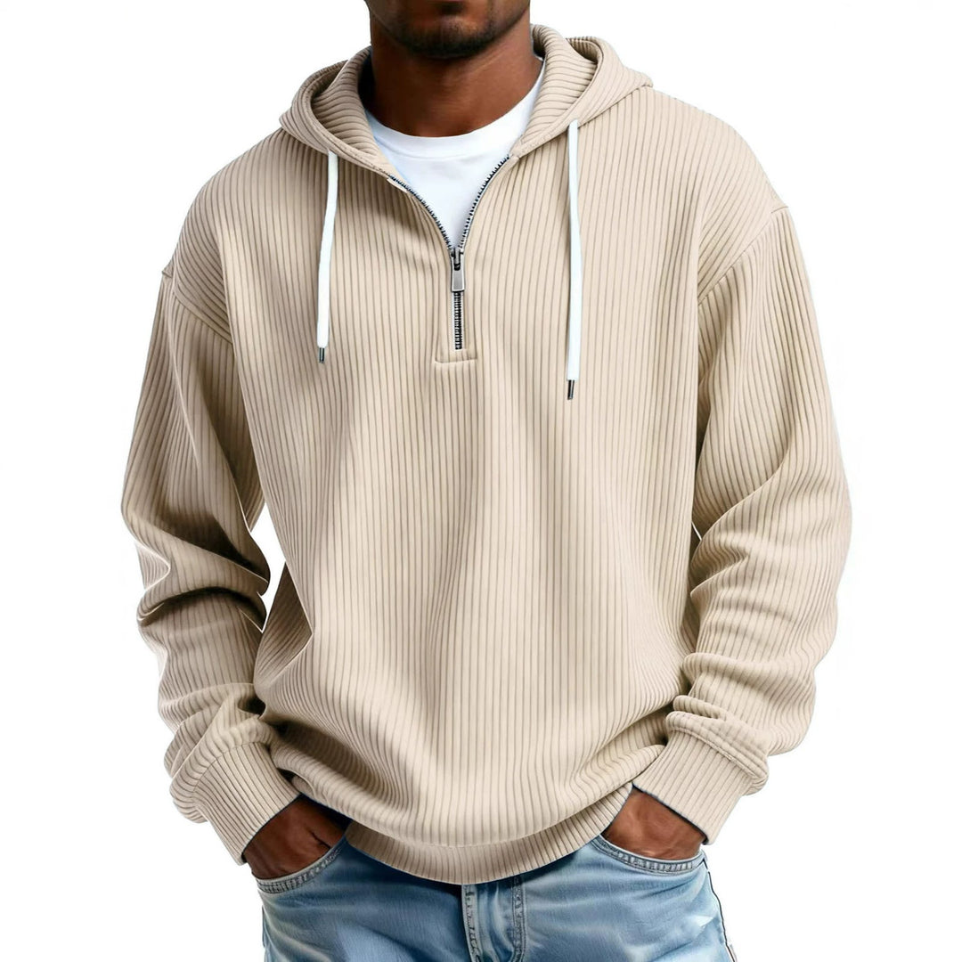 Men's hooded sweatshirt with zipper