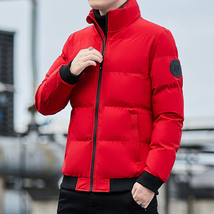 Padded men's winter jacket in Korean style