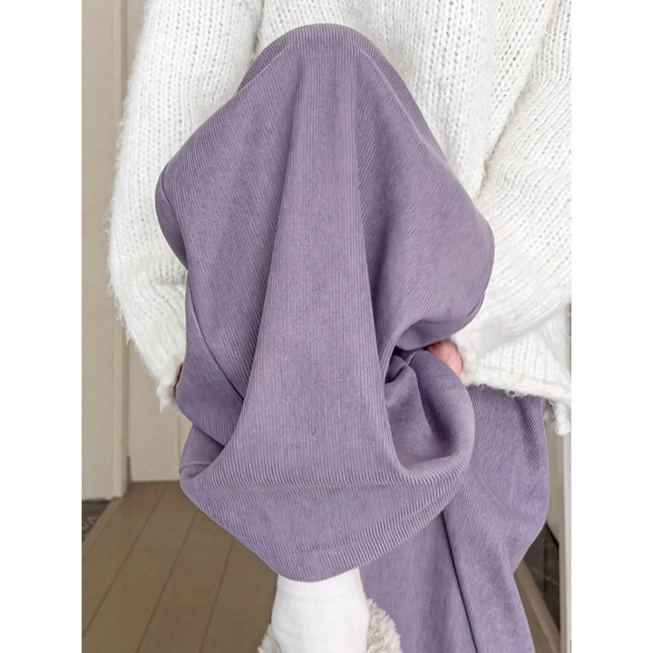 Women’s corduroy pants, wide cut, various colors