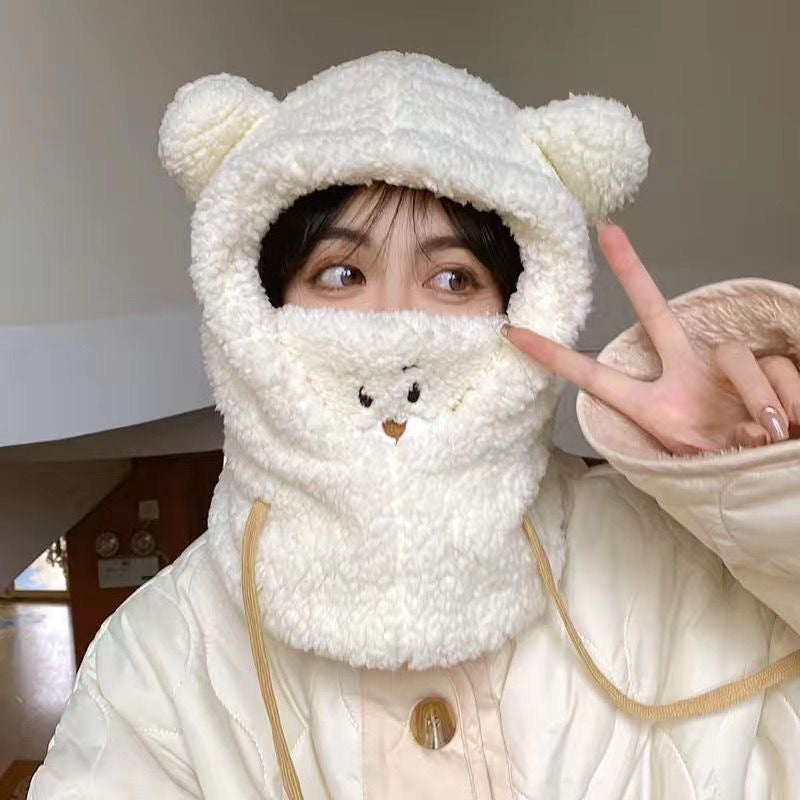 Fluffy Bear Set: Hat, Scarf and Gloves