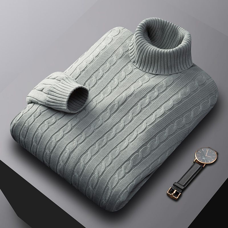 Men's knit sweater, cotton, lined