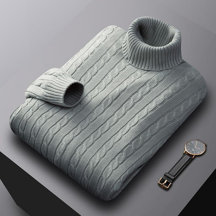 Men's knit sweater, cotton, lined