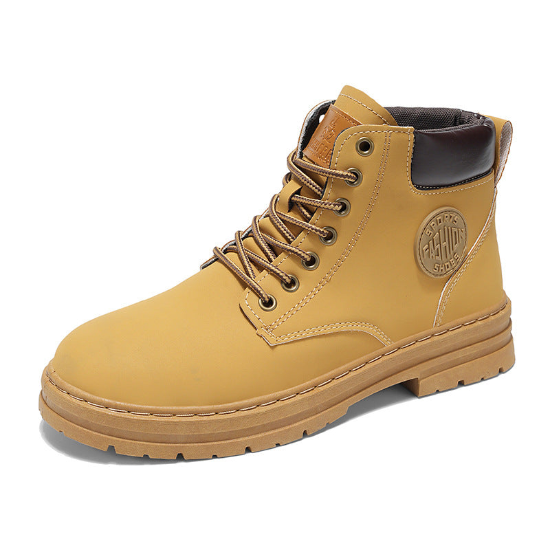Men's boots, ankle-high, casual design