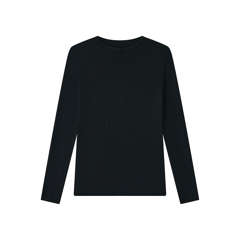Women's Long Sleeve Under Shirt, Modal, Round Neck