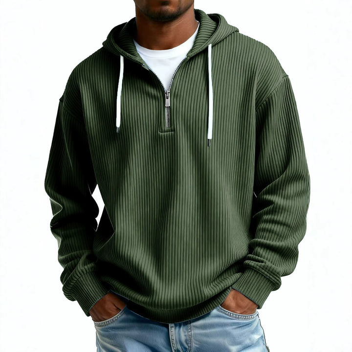 Men's hooded sweatshirt with zipper
