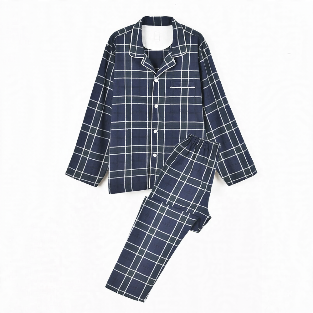 Flannel cotton pajamas for women and men