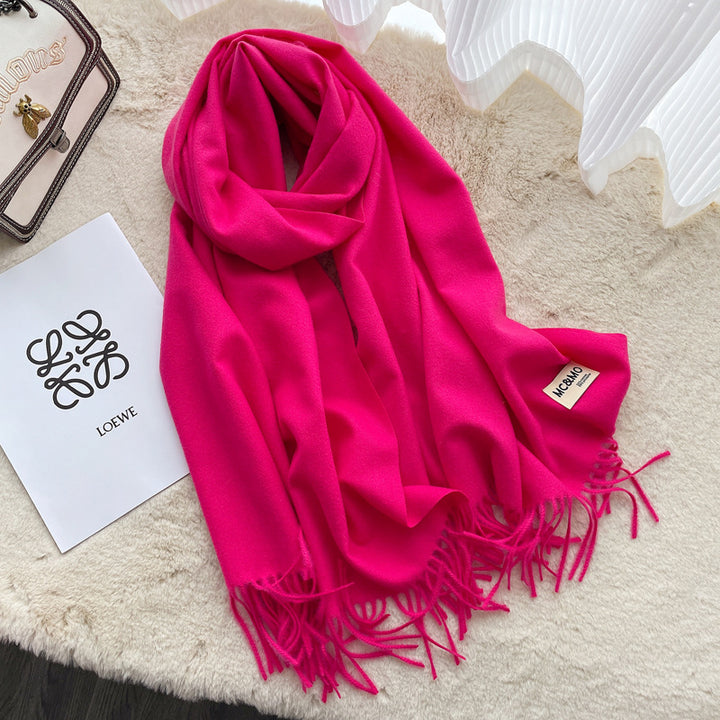 Long scarf made of cashmere imitation, 65x200 cm