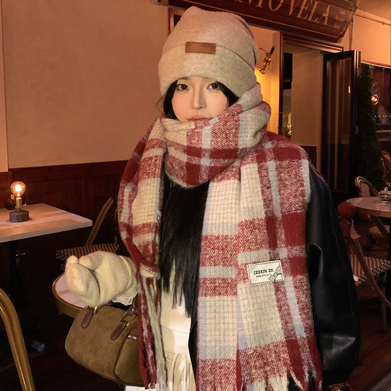 Knitted scarf in Korean style, 200x60 cm