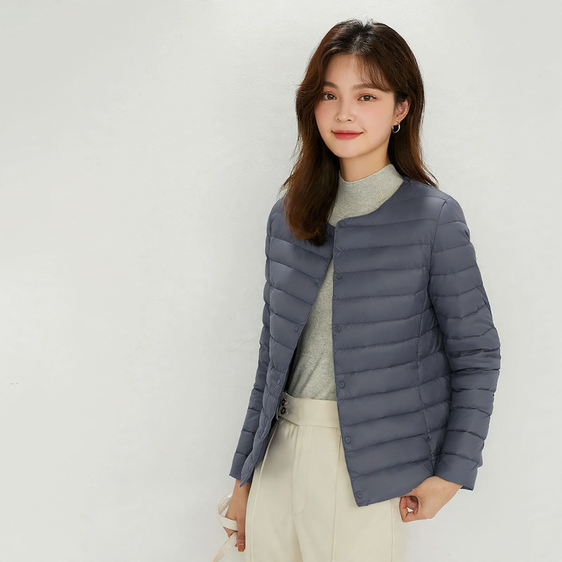 Light women's down jacket, short, versatile