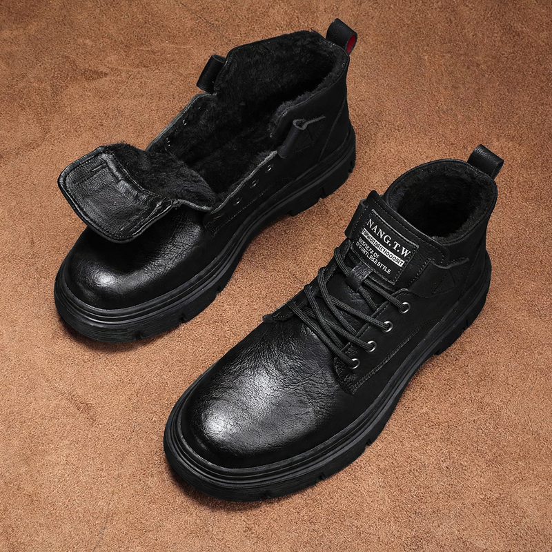 Padded Retro Boots, non-slip