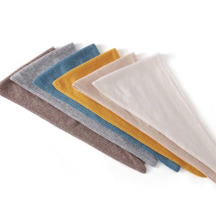 Triangle scarf made of cashmere-wool blend
