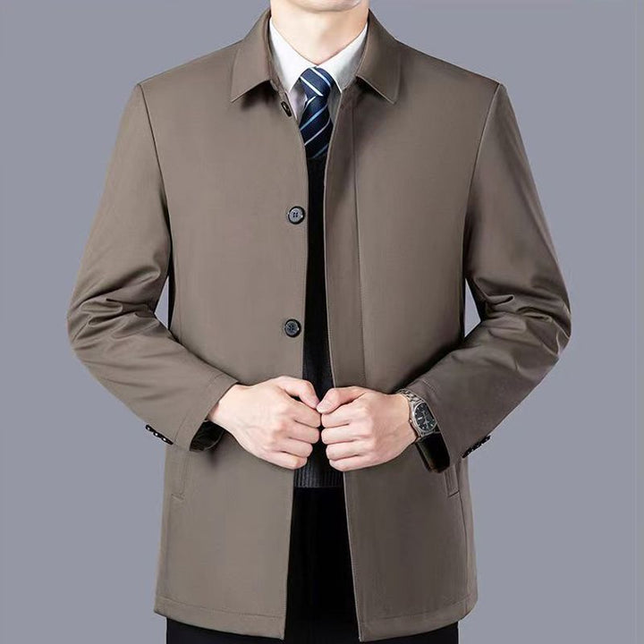 Men's Business Jacket, padded, lapel collar