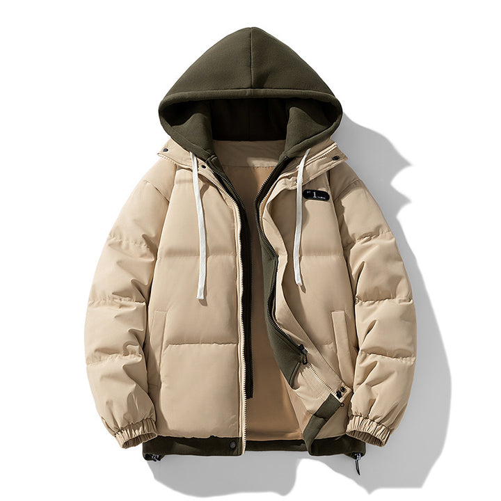 Padded unisex winter jacket with hood