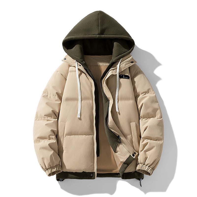 Padded unisex winter jacket with hood