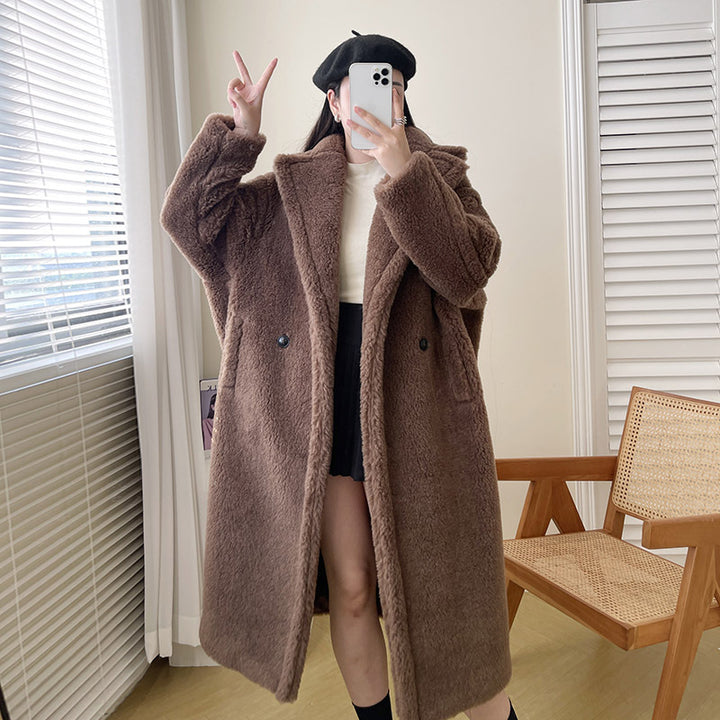 Teddy-Coat, mid-length, for women